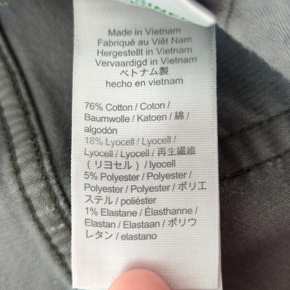 J. Crew Classic Pinwale Corduroy High Rise Vintage Slim Straight Pants Gray 28P - Picture 10 of 16